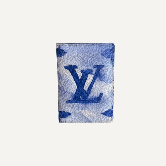 Louis Vuitton Ink Watercolor Pocket Organizer Blue M80455 - Picture 1 of 5